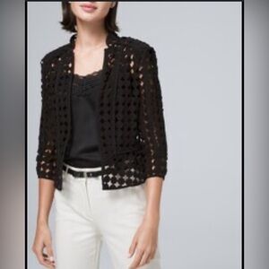White House Black Market Lattice Jacket